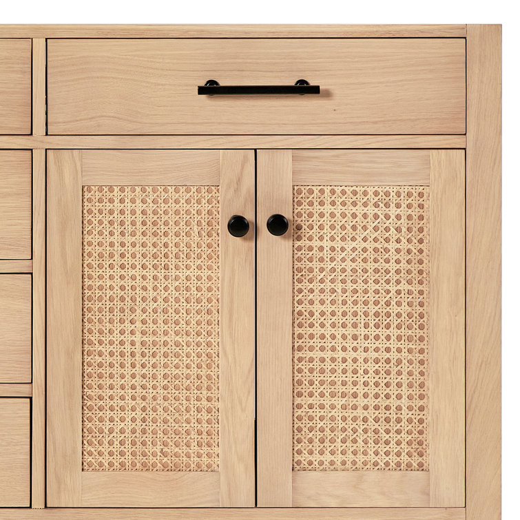 Camila 73'' Light Brown Double Sink Freestanding Vanity with White Quartz Top