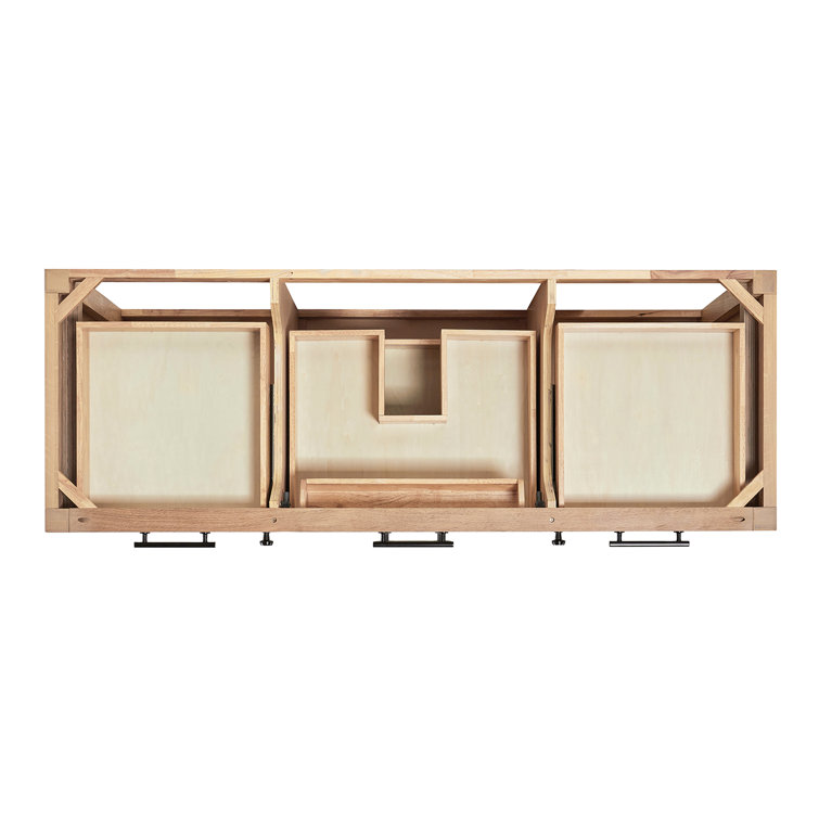 Camila 60" Light Brown Oak Freestanding Vanity Base
