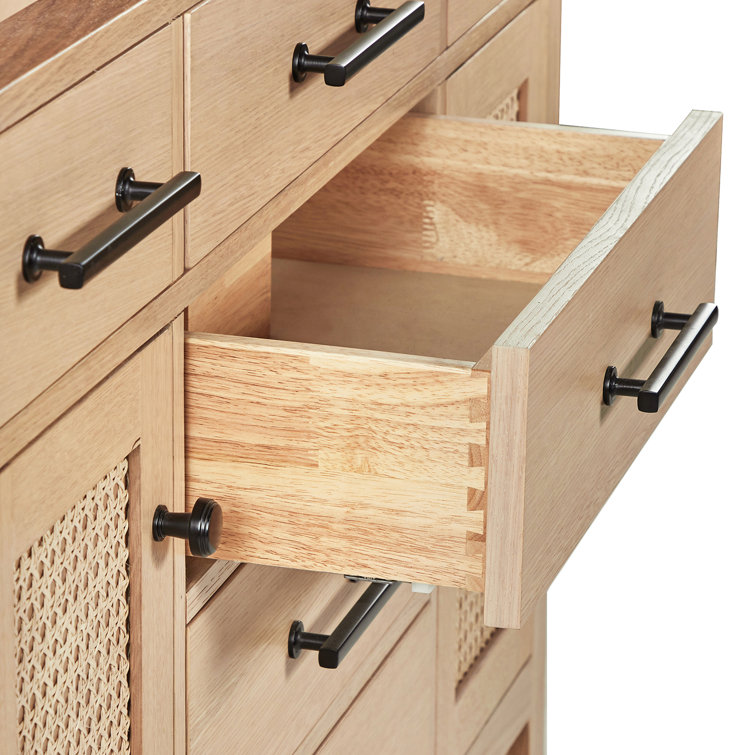 Camila 49" Light Brown Wood Single Sink Bathroom Vanity with White Quartz Top