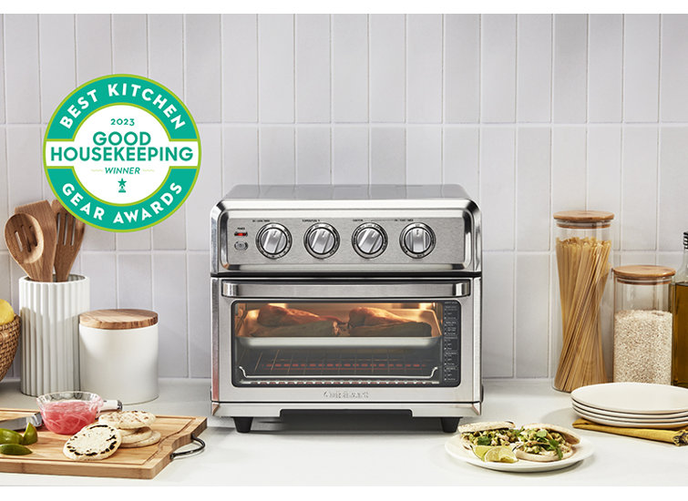Compact Stainless Steel Air Fryer Toaster Oven with Grill