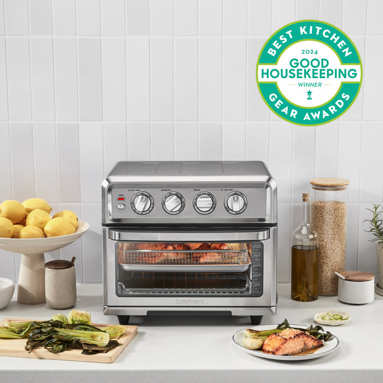 Compact Stainless Steel Air Fryer Toaster Oven with Grill