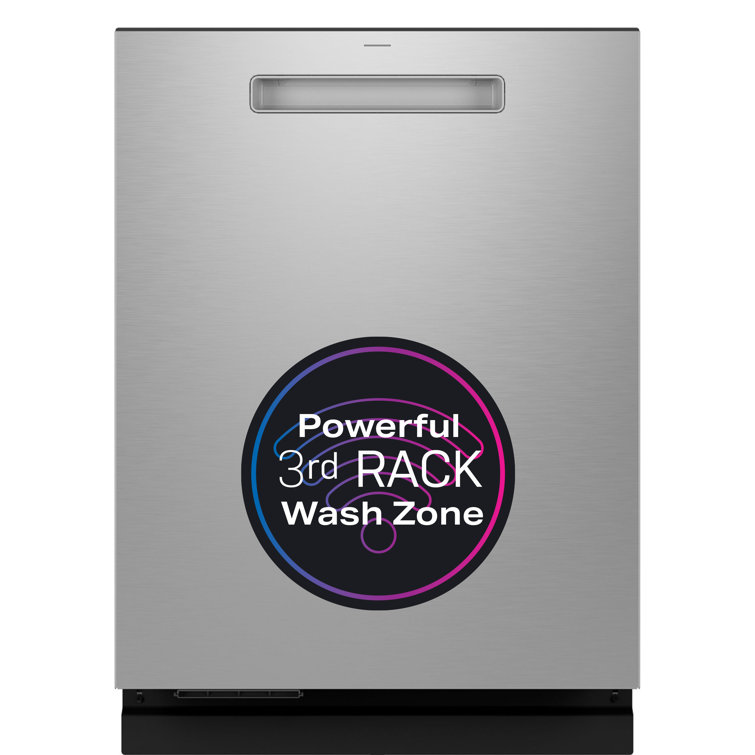 Stainless Steel Smart Built-In Dishwasher with Pocket Handle