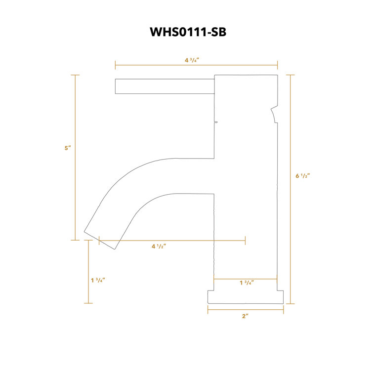 Polished Stainless Steel Single Lever Bathroom Faucet