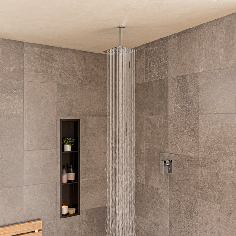 Polished Chrome 6" Square Ceiling Shower Arm