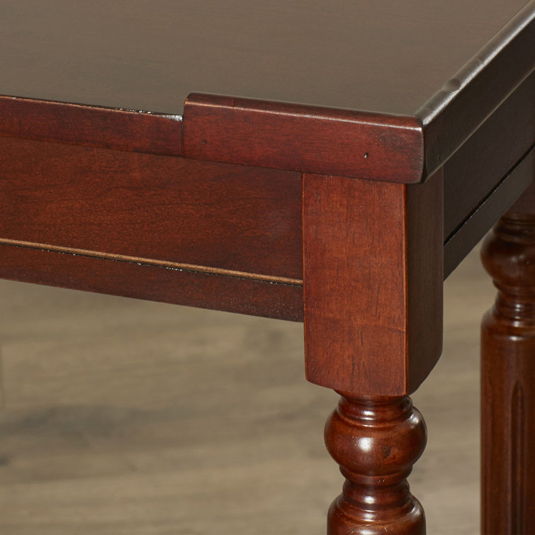 Plantation Cherry Solid Wood Console Table with Storage Shelf
