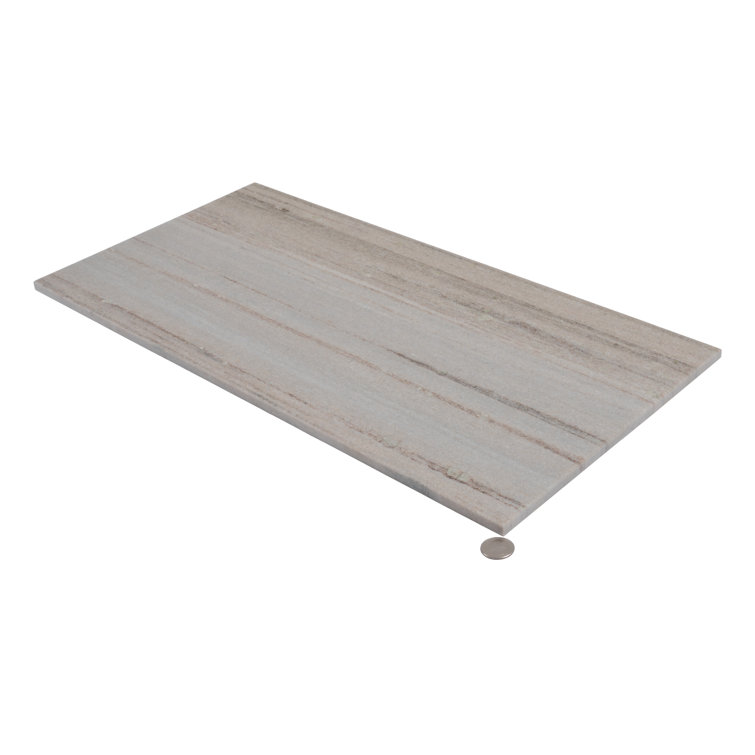 Beige 12" x 24" Honed Marble Subway Tile