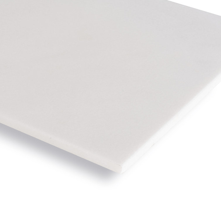 White Honed Marble Look 12" x 24" Wall and Floor Tile