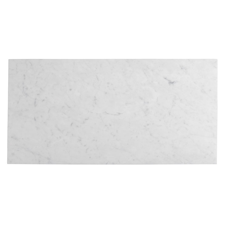 Gray 12" x 24" Polished Marble Wall and Floor Tile