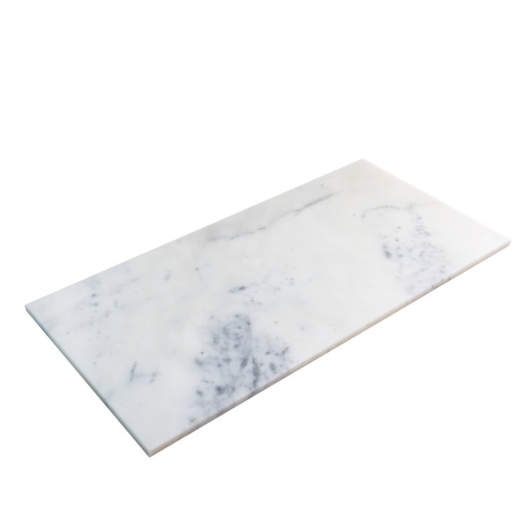 White Polished Marble 12" x 24" Large Format Tile