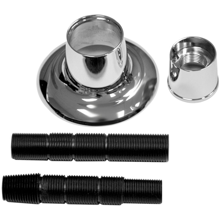 Universal Chrome Adjustable Tub and Shower Handle Flange Kit