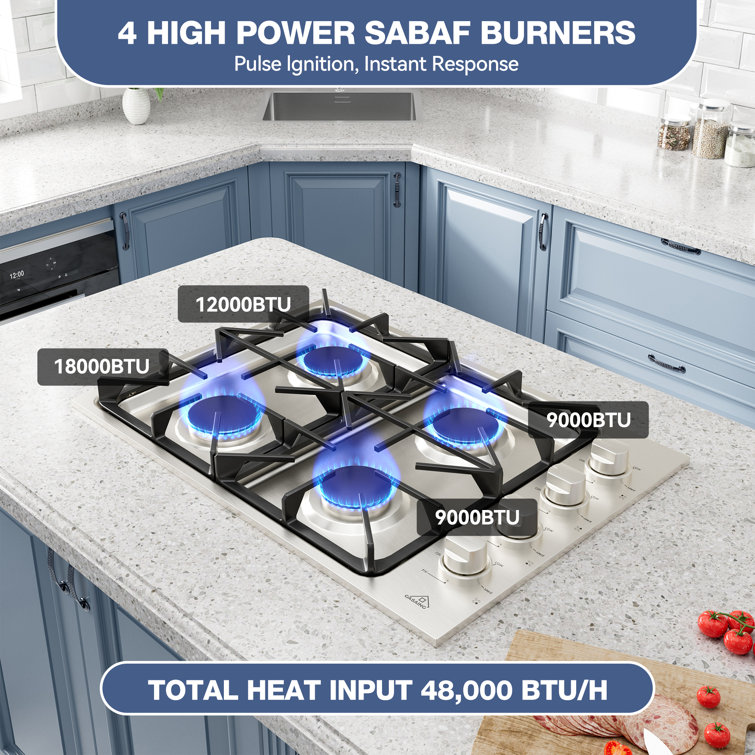 Ge 30" Gas Cooktop with 4 Burners