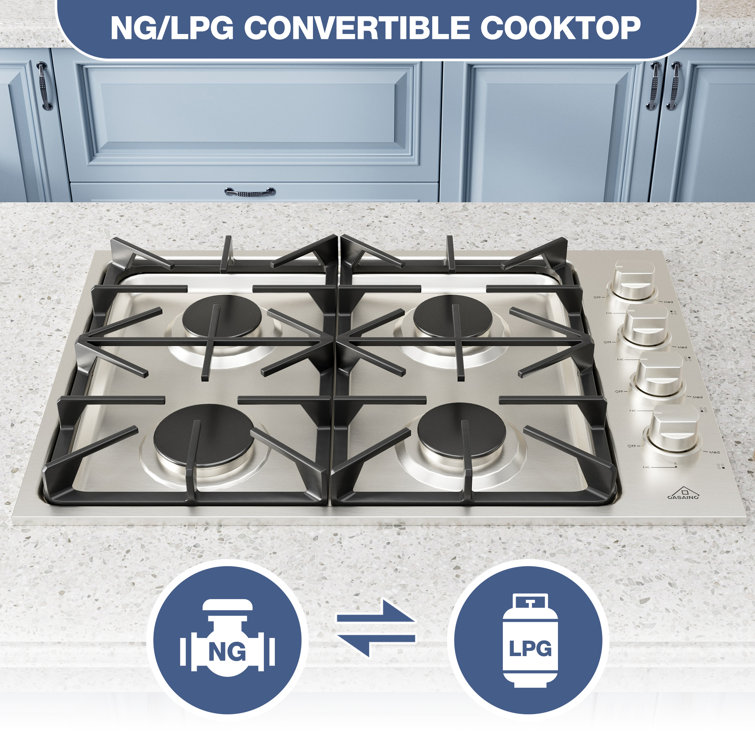 Ge 30" Gas Cooktop with 4 Burners