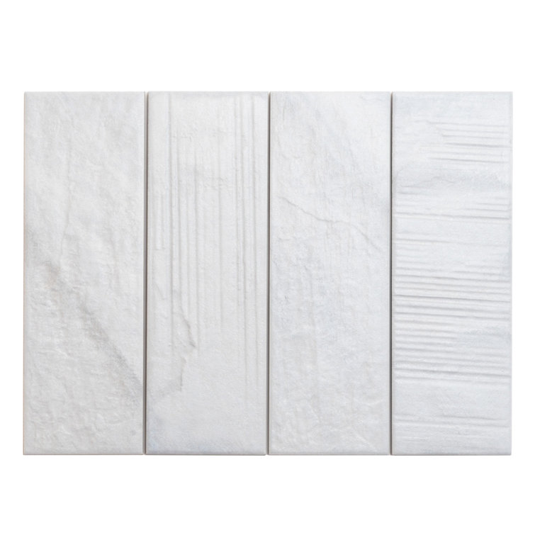 White Matte Porcelain Rectangular Subway Wall & Floor Tile