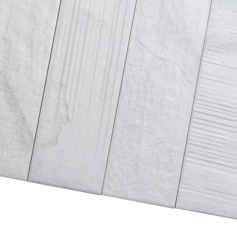 White Matte Porcelain Rectangular Subway Wall & Floor Tile