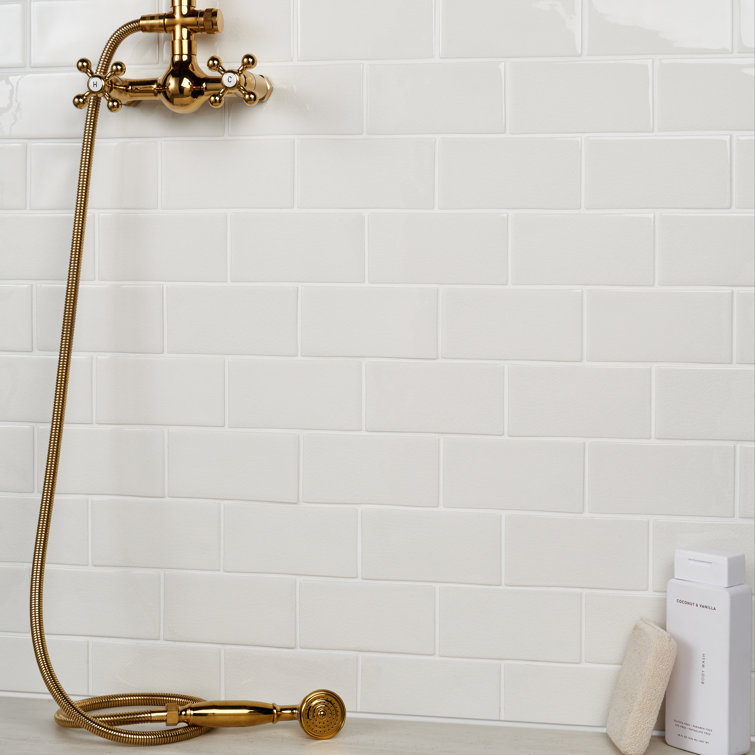 Glacier White 3" x 6" Matte Ceramic Subway Tile