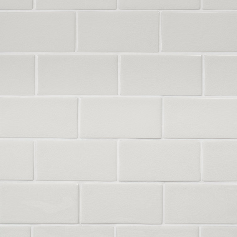 Glacier White 3" x 6" Matte Ceramic Subway Tile