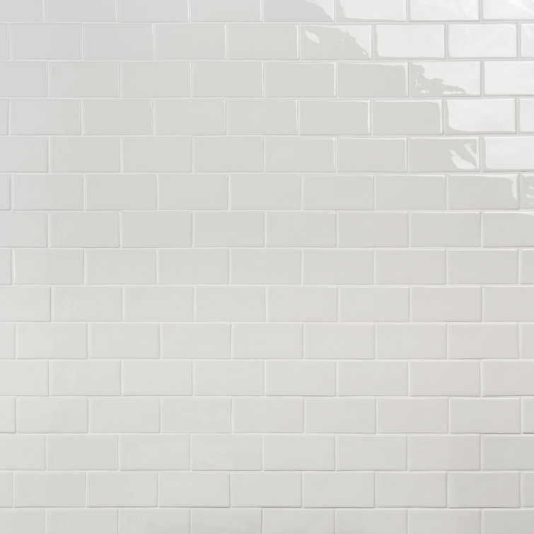 Glacier White 3" x 6" Matte Ceramic Subway Tile