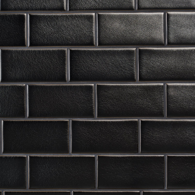 Gunmetal Matte Ceramic Subway Wall Tile