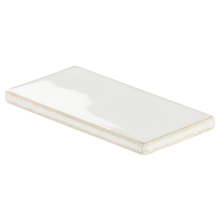 Natural White 3" x 6" Matte Glass Subway Tile