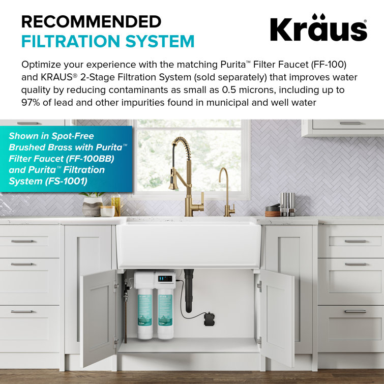 Britt Spot-Free Stainless Steel Commercial Style Pull-Down Kitchen Faucet