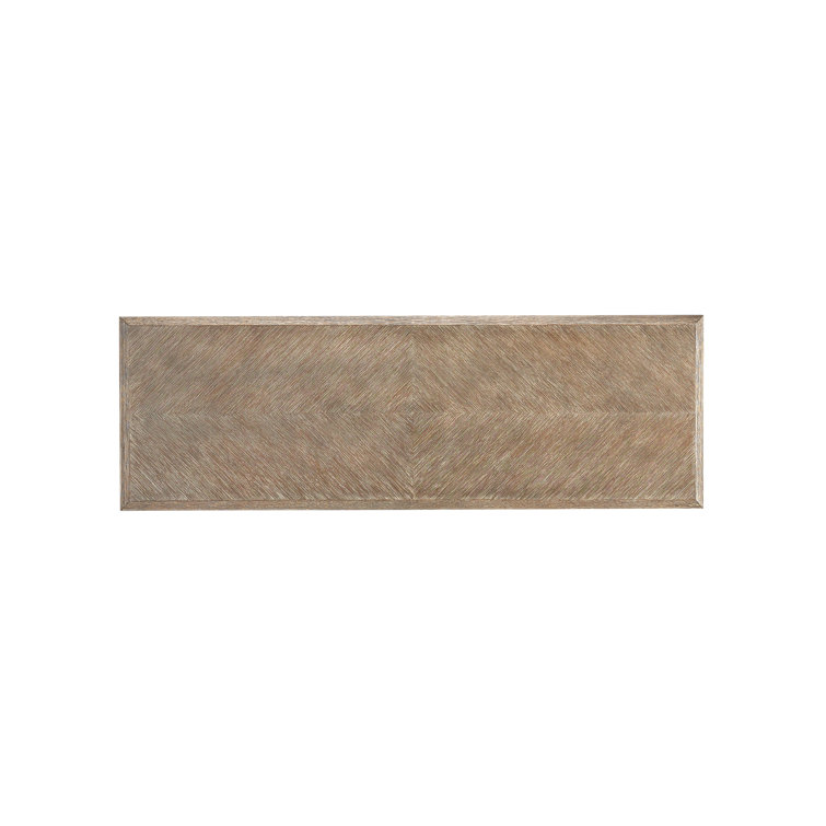 Light Pepper Oak Zigzag Console Table