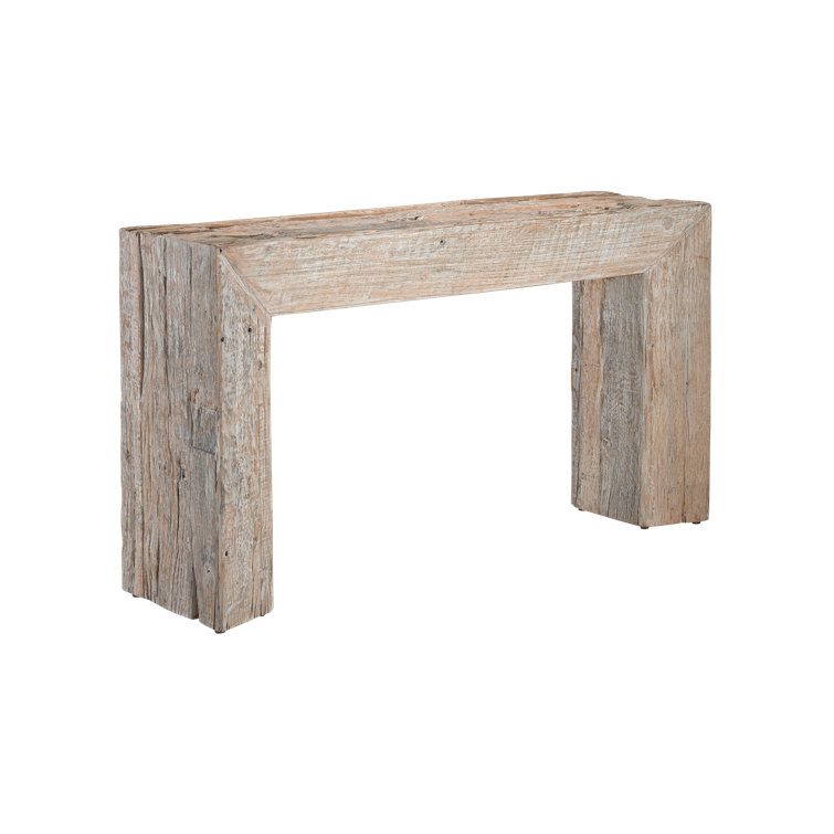Kanor Reclaimed Wood Whitewash Console Table