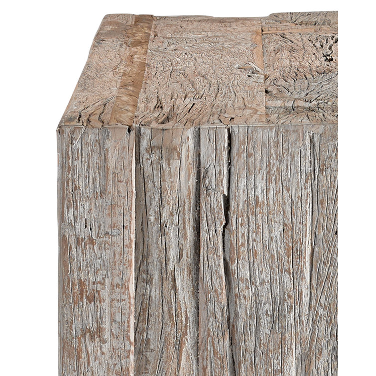 Kanor Reclaimed Wood Whitewash Console Table