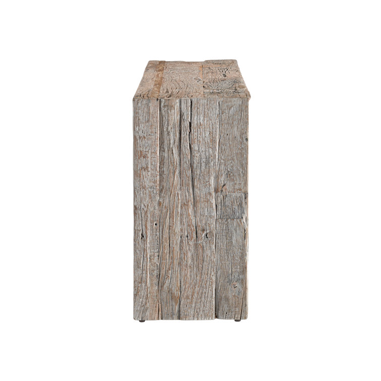 Kanor Reclaimed Wood Whitewash Console Table