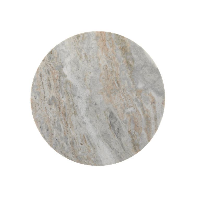 Calvert Classic Contemporary 20'' Round Stone Marble Accent Table