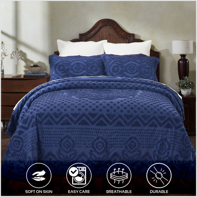Sage Serenity 100% Cotton Full Bedspread Set