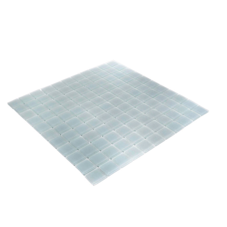 12" x 12" Chic Gray Matte Glass Mosaic Tile