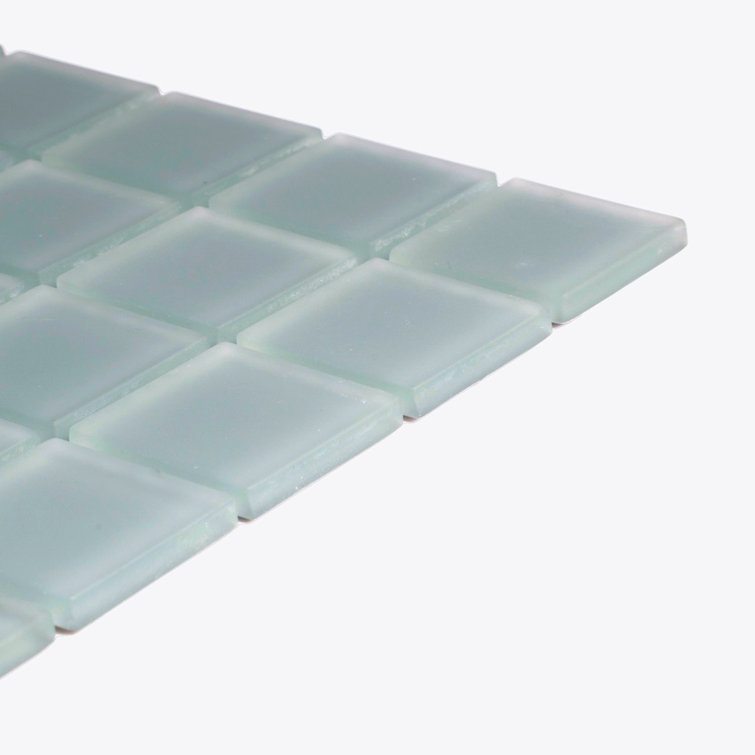 12" x 12" Chic Gray Matte Glass Mosaic Tile