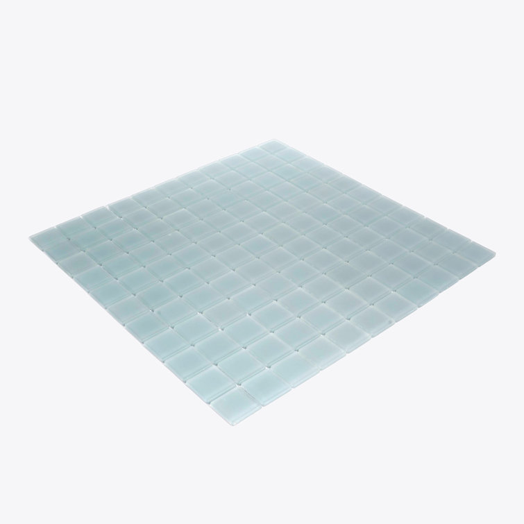 12" x 12" Chic Gray Matte Glass Mosaic Tile