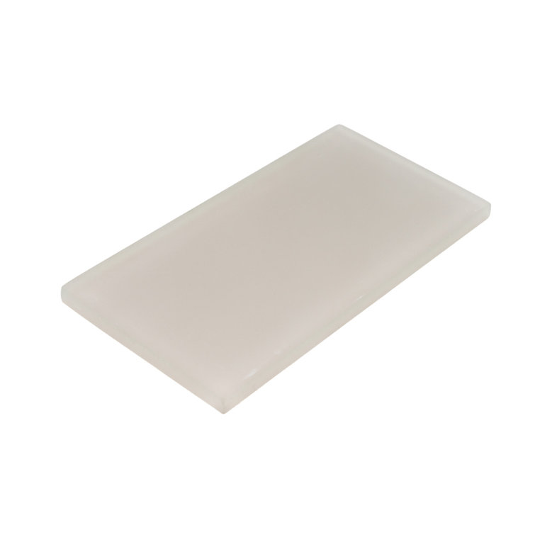 Beige 3" x 6" Matte Glass Subway Tile