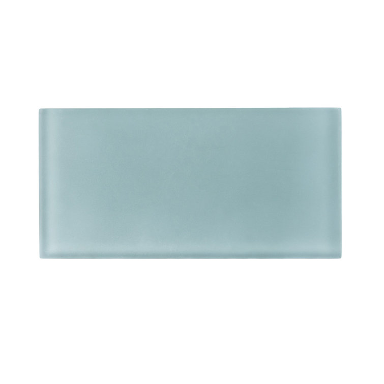 Glacier Gray 3" x 6" Matte Glass Subway Tile