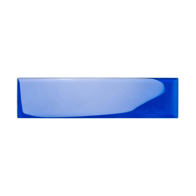 Cobalt Blue 3" x 12" Polished Glass Subway Wall Tile