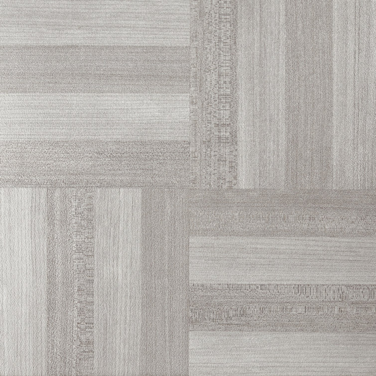 Ash Grey 12'' x 12'' Self-Adhesive Vinyl Floor Tiles