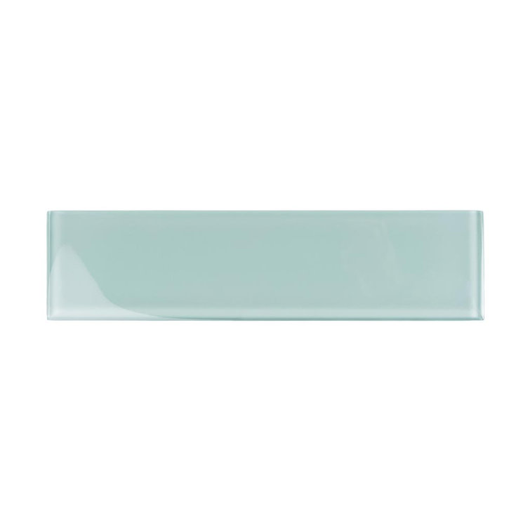 Cadet Blue Glossy Glass Subway Wall Tile 3" x 12"