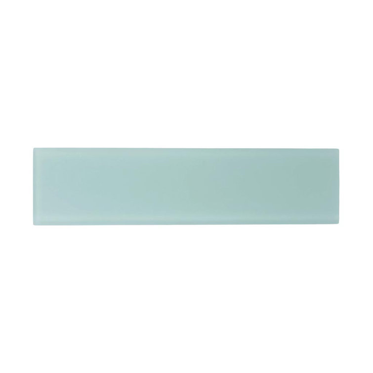 Light Blue Matte Glass 3" x 12" Subway Tile