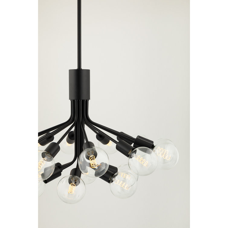 Mitzi Drea 38'' Soft Black Sputnik Chandelier