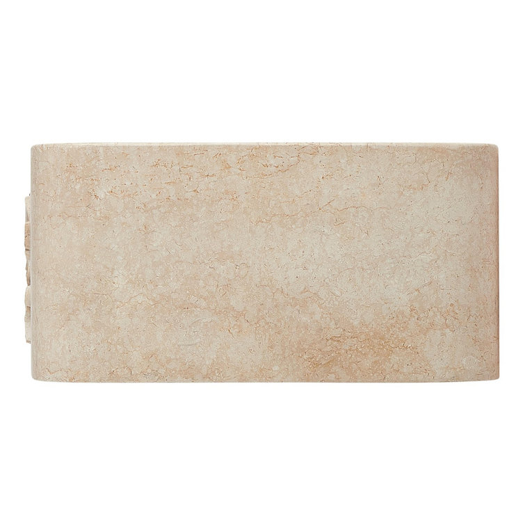 Silbury 33" Beige Marble Farmhouse Kitchen Sink