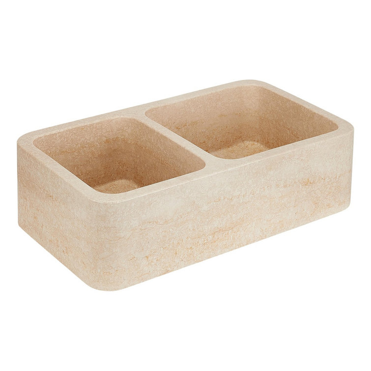Silbury 36" L Double Basin Farmhouse / Apron Kitchen Sink
