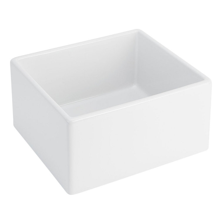 Rowena 20'' White Fireclay Farmhouse Kitchen Sink