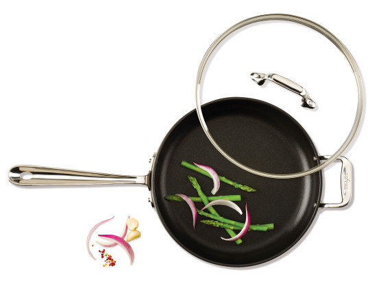 All-Clad 4-Quart Nonstick Hard-Anodized Aluminum Sauté Pan with Lid