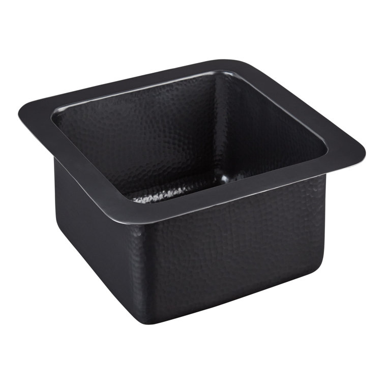 Dark Antique Copper Square Drop-In Kitchen Sink