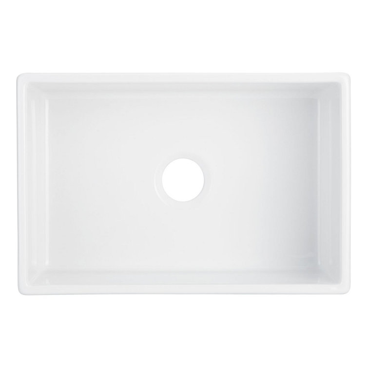 Rowena 27" White Fireclay Farmhouse Kitchen Sink