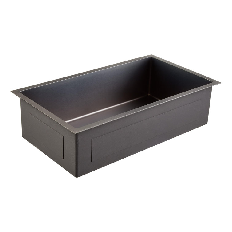 Atlas 32" Gunmetal Black Stainless Steel Undermount Kitchen Sink