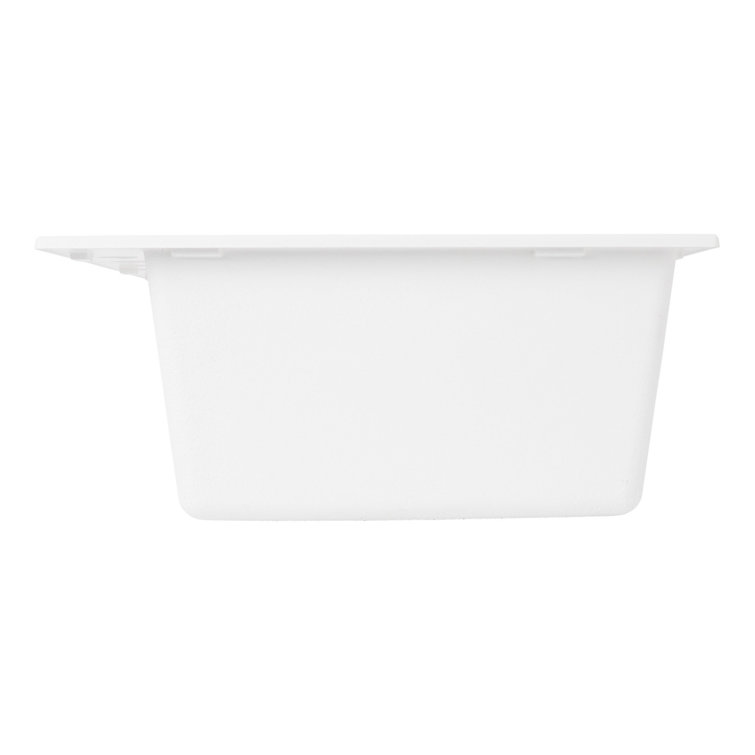 Cloud White 33" Granite Composite Double Bowl Undermount Sink