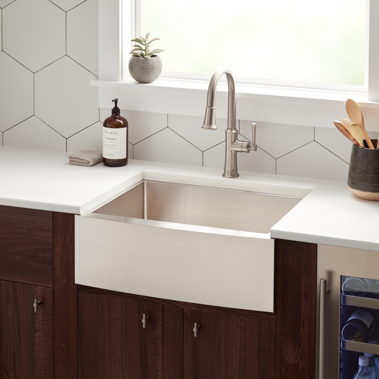 Fournier 30" Stainless Steel Farmhouse Kitchen Sink