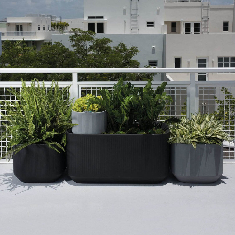 Olive Green Rectangular Resin Indoor/Outdoor Planter Box